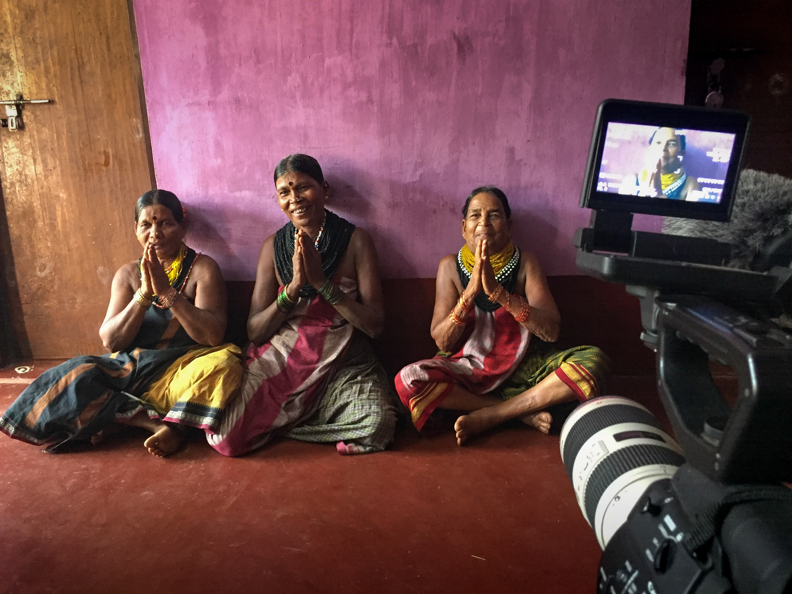 Recording Halakki women singing