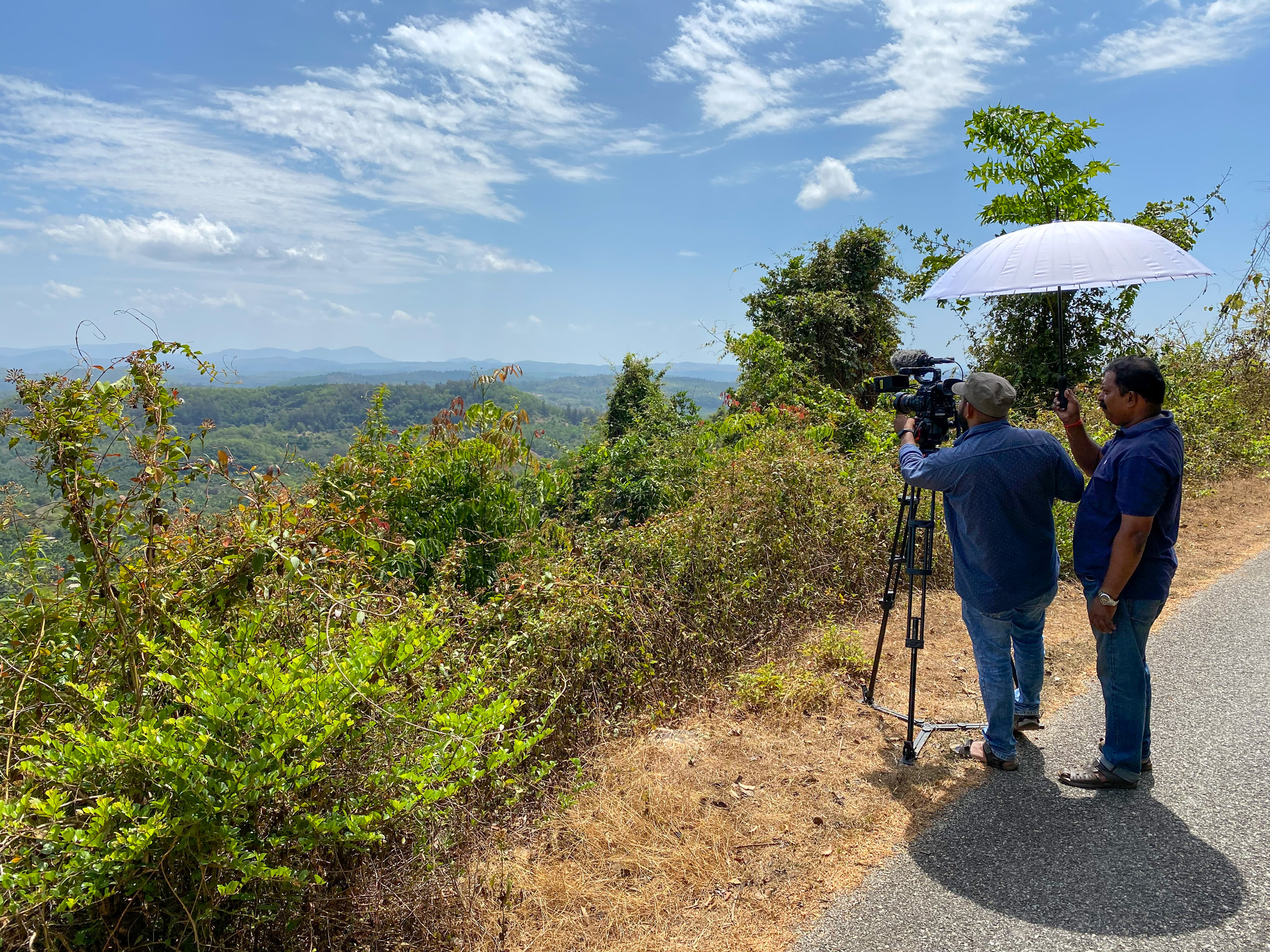 Behind-the-scenes footage of the Echo Goa team filming in the Western Ghats