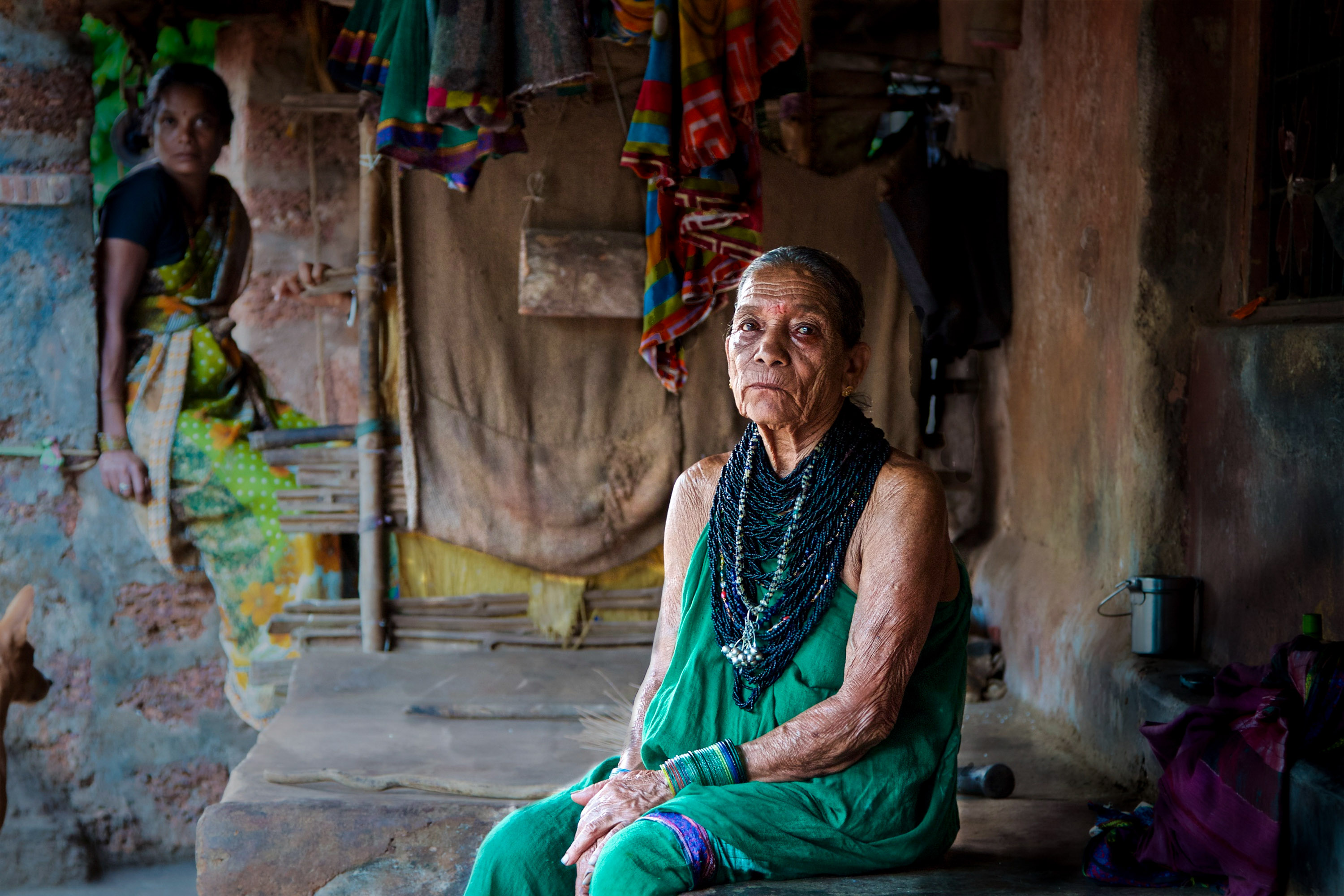 A Halakki woman at her home in Uttara Kannada, near the Goa border